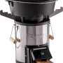 Petromax Raketenofen mit Grillplatte und Kochkreuz, ideal für Dutch Oven und Grillen im Freien.
