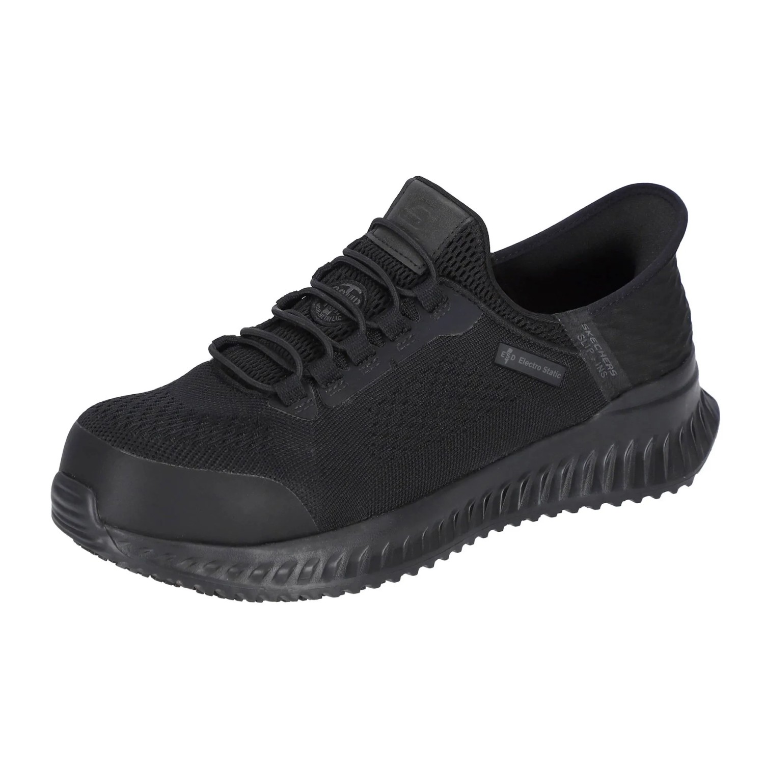 Skechers Sicherheitsschuhe Fletchit Tilido Herren S1PL Gr. 48,5 Schwarz