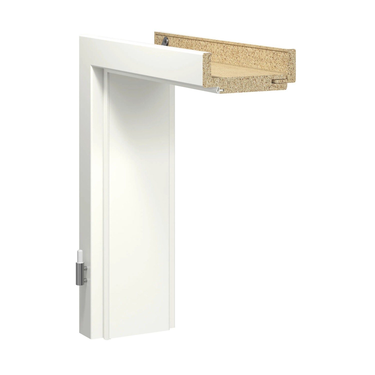 Türzarge Weiß,ackiert ähnl. RAL9016 61 cm x 198,5 cm x 8 cm Re