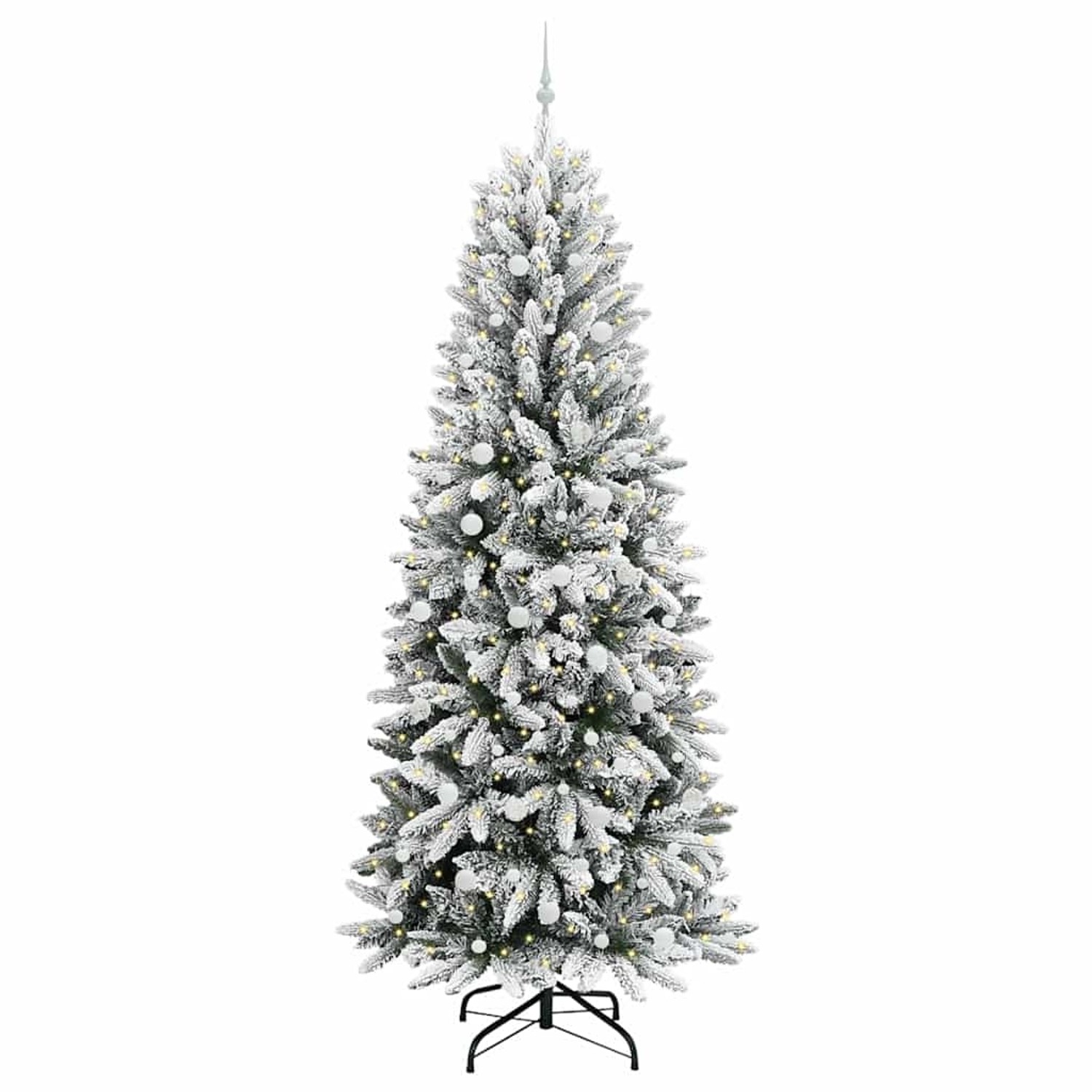 vidaXL Künstlicher Weihnachtsbaum mit 300 LEDs Weiß 93 x 93 x 240 cm 3396072