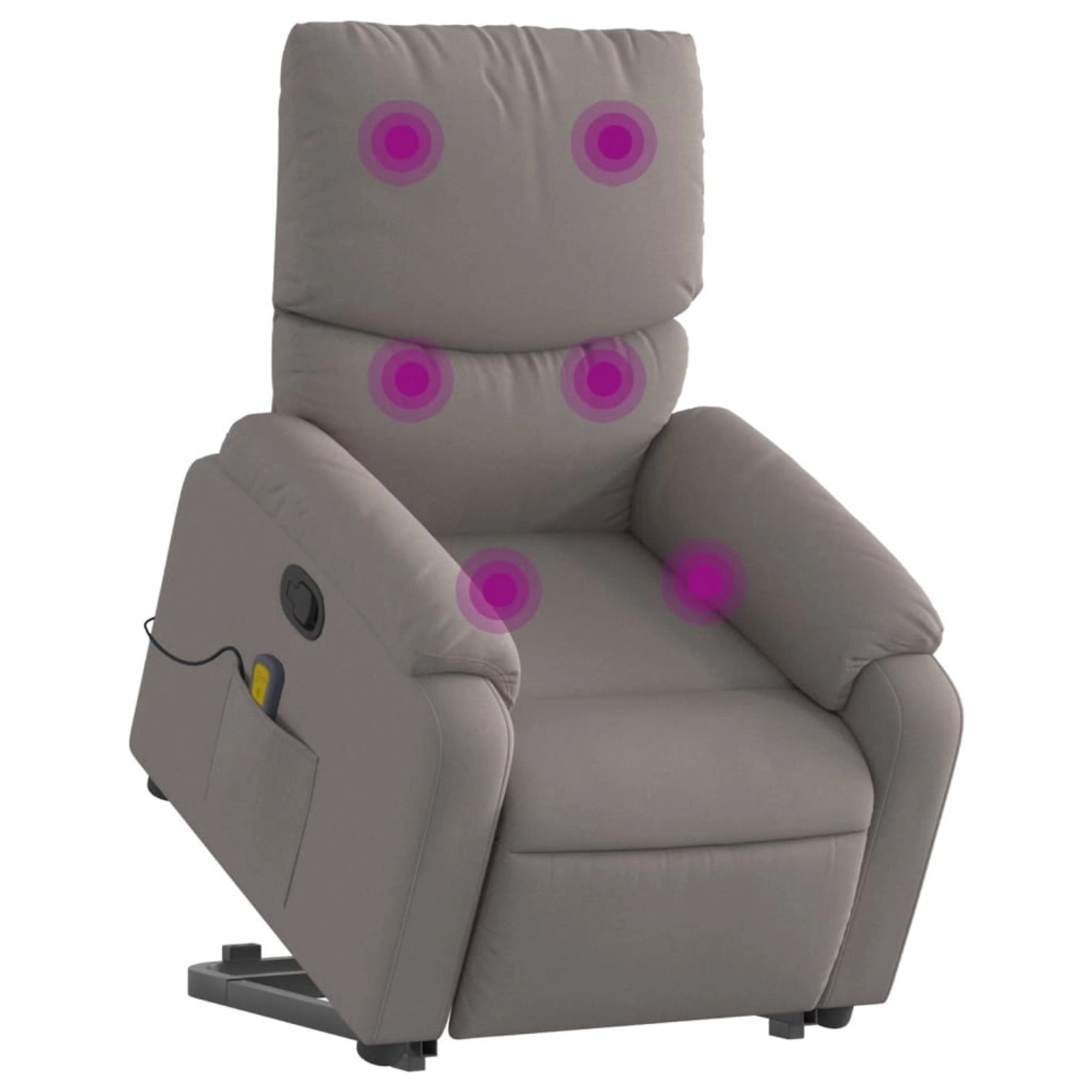 vidaXL Massagesessel mit Aufstehhilfe Taupe Stoff Modell 11 günstig online kaufen