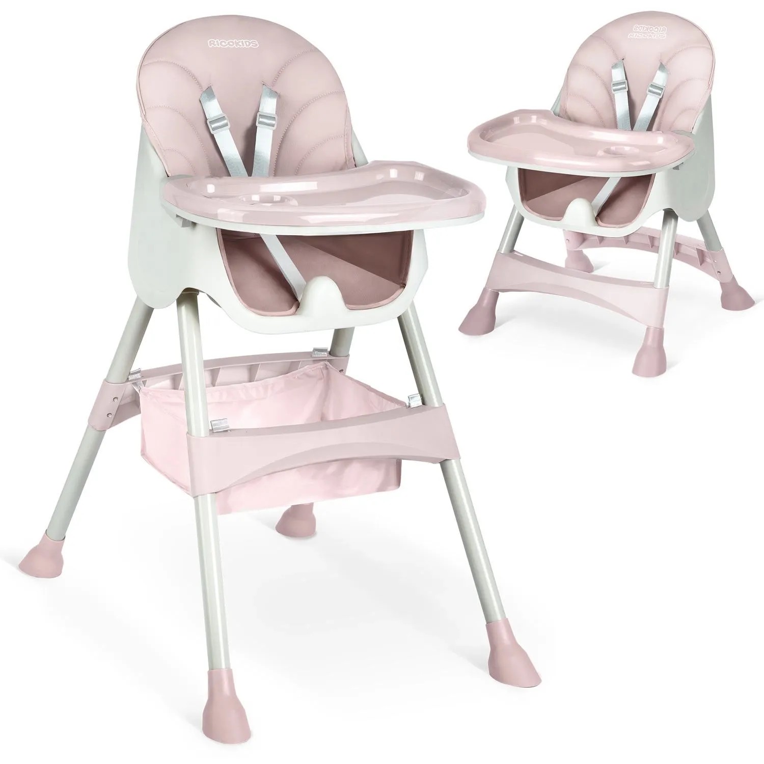 Ricokids Milo Rosa Hochstuhl Mit Tisch