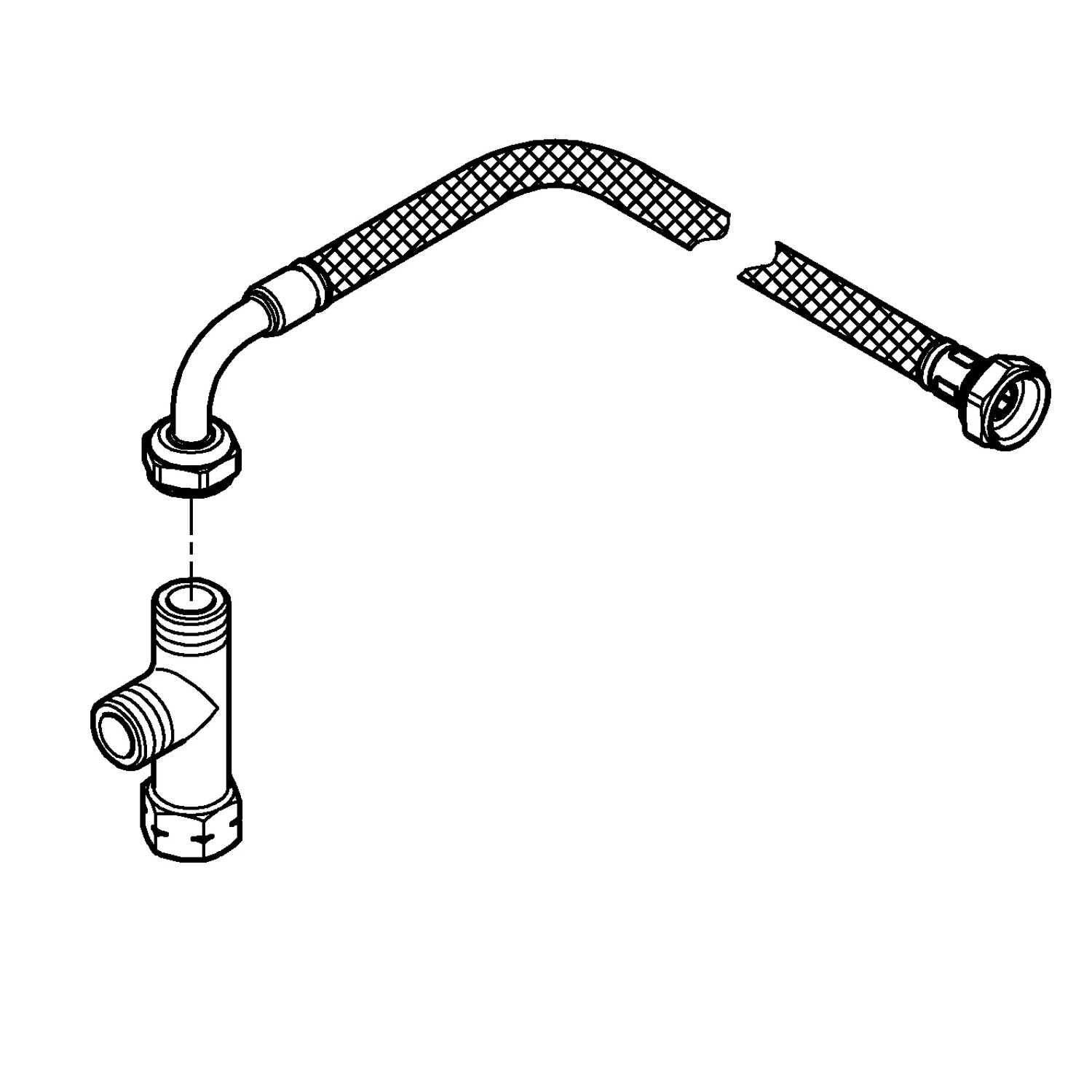Grohe Installationsset Schlauch und T-Stück kaufen bei OBI