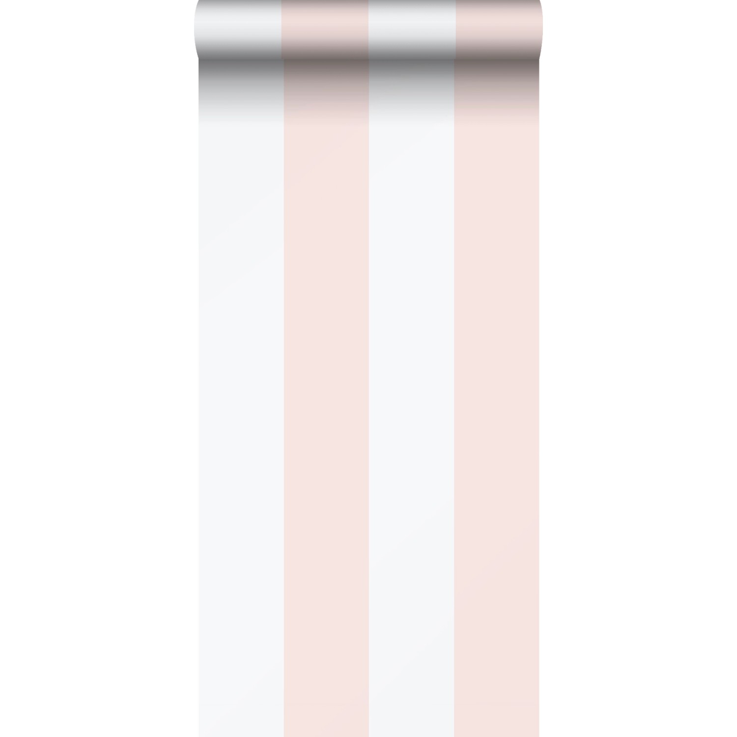 Sanders & Sanders Tapete Streifen Hellrosa und Weiß 53 cm x 10.05 m günstig online kaufen