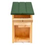 CJ Wildlife Nistkasten Seattle mit Raubtierschutz, Holzkasten mit grünem Dach.