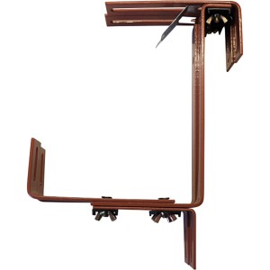 Siena Garden Blumenkastenhalter Gigant, Terra, verstellbarer Halter für Blumenkästen bis 22cm Breite.
