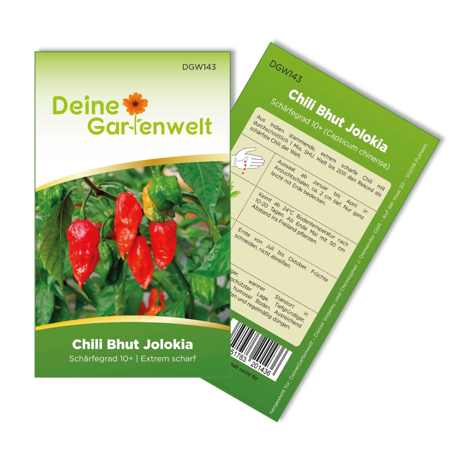 Deine Gartenwelt Chili Bhut Jolokia Red Samen günstig online kaufen