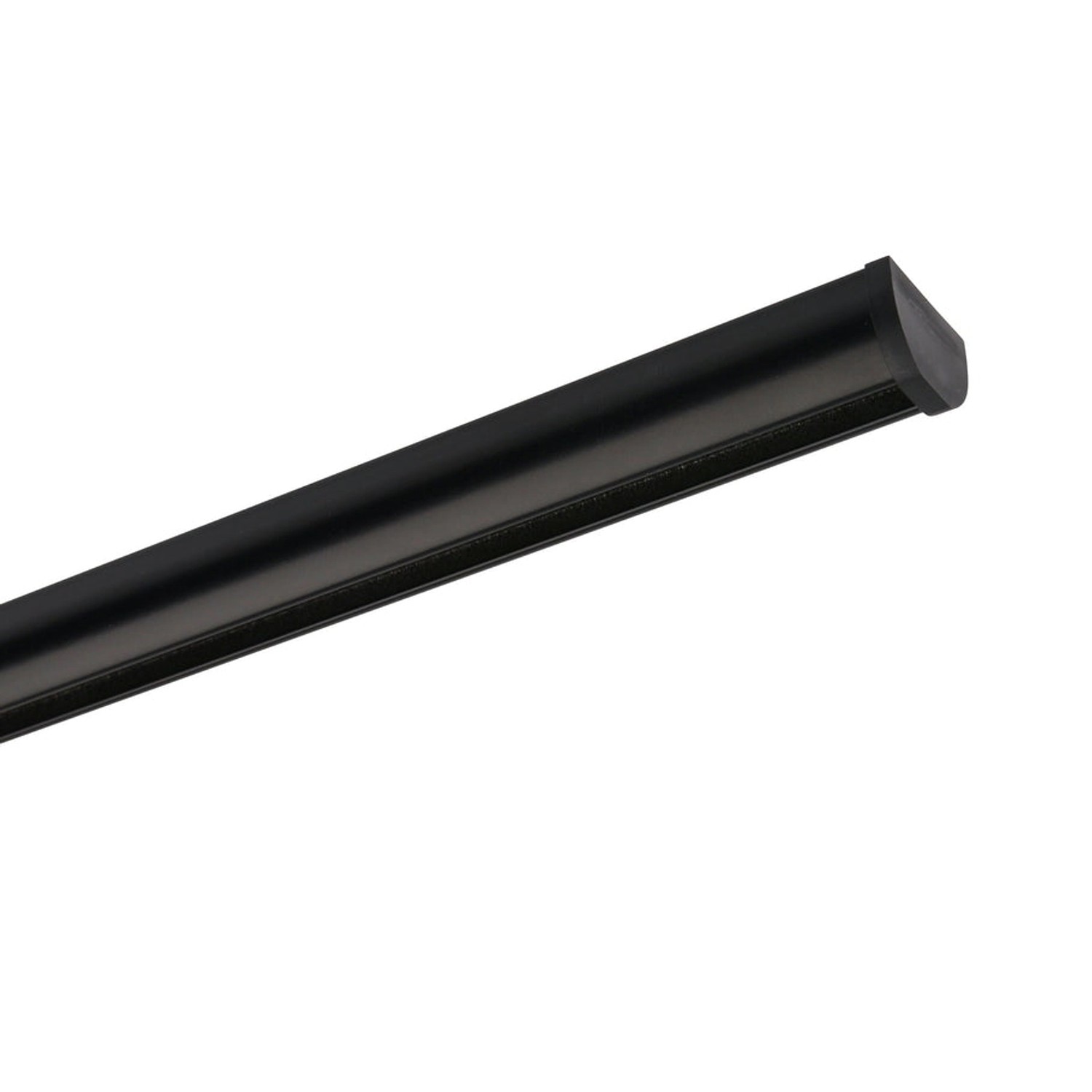 Deco-Raum Gardinenschiene nach Maß 1-Lauf Round Schwarz 240cm günstig online kaufen