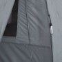 Detailaufnahme: Graues SoBuy 3in1 Campingzelt mit Regentropfen und Fenster.