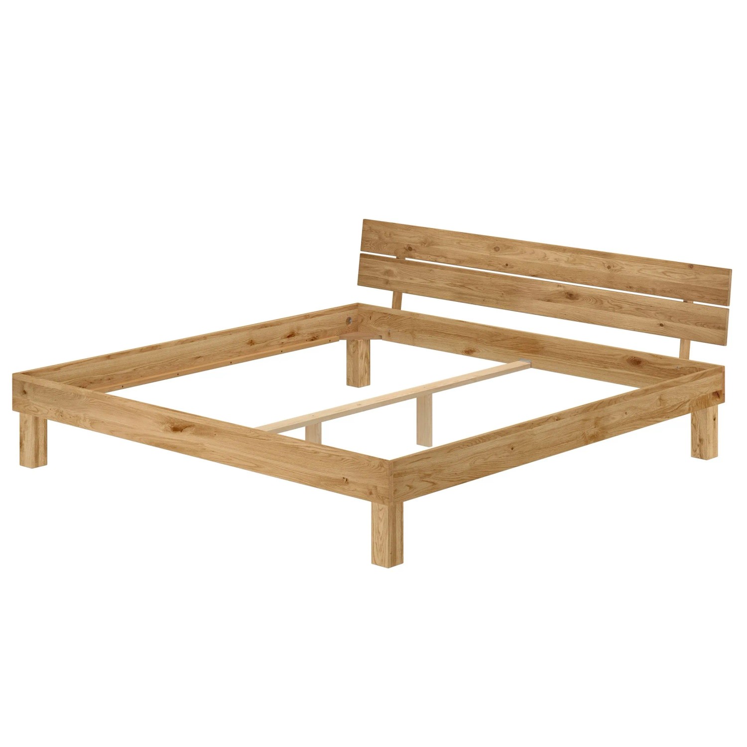 Erst-Holz Kingsize Bett Massivholzbett Eichenbett Geölt 200 x 200 cm Modell 88 ohne Zubehör