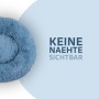 Türkisfarbenes, rundes Bestlivings Haustierbett Fluffy (Ø50cm) ohne sichtbare Nähte.