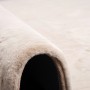 Detailaufnahme: Beige Pergamon Luxus Fellteppich (120x170cm), super soft und flauschig.