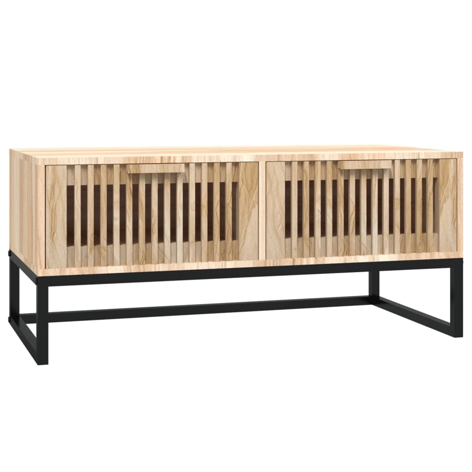 vidaXL Couchtisch 80x40x35 cm Holzwerkstoff und Eisen