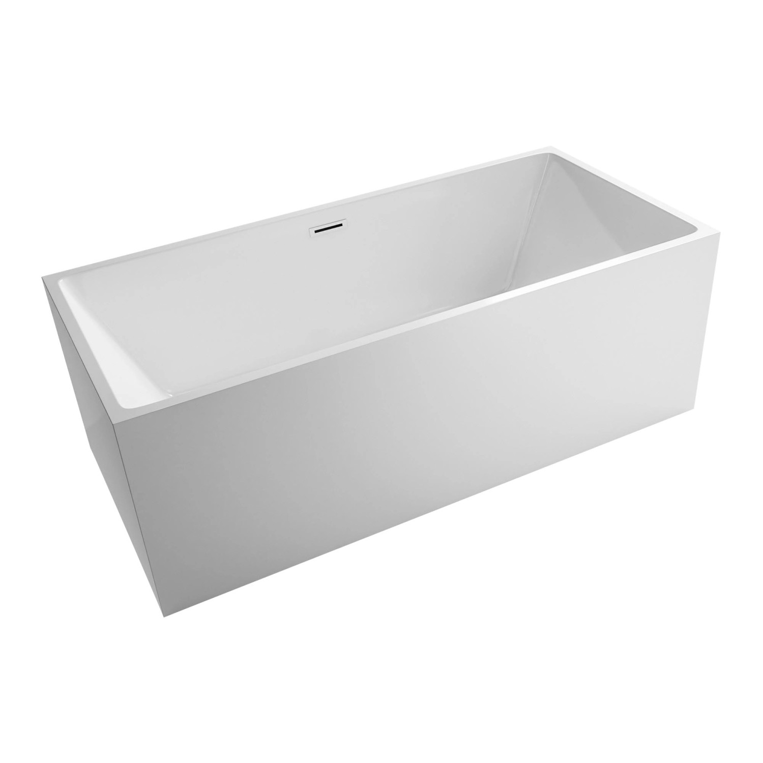 Bernstein Freistehende Badewanne VERONA Acryl Weiß 170x80x60 günstig online kaufen