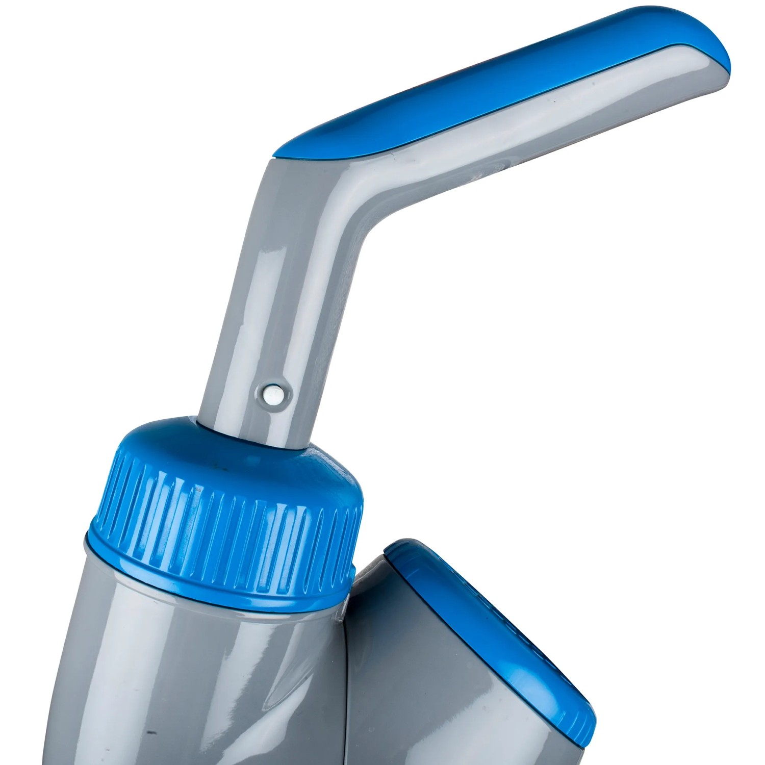Detailaufnahme: Gre Action Vac elektrischer Poolsauger für Pool und Spa, grau/blau.
