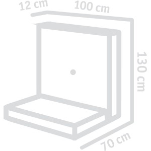 Diephaus L-Stein bewehrt Grau, 130x100x70x12 cm, für Einfassungen und Mauersysteme.