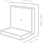 Diephaus L-Stein bewehrt Grau, 130x100x70x12 cm, für Einfassungen und Mauersysteme.