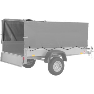 Stema Hochplane 60 cm, grau, für Anhänger AN 750. Zubehör für Autoanhänger.