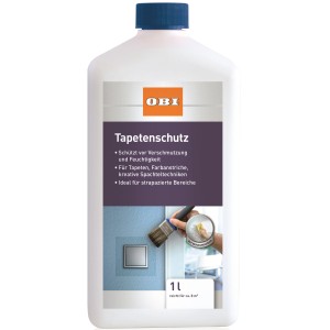 OBI Tapetenschutz 1 l: Schutzanstrich für Tapeten und Anstriche, ideal für stark beanspruchte Bereiche.