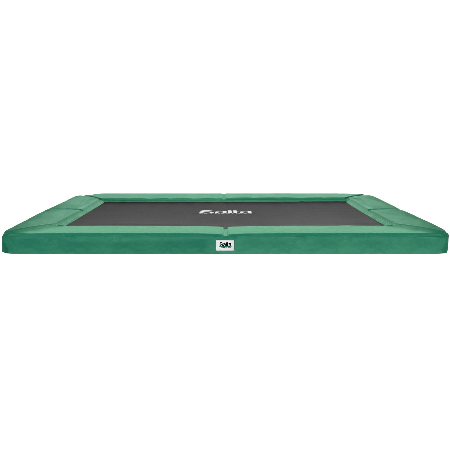 Grüner Salta Trampolin Schutzrand (153x214 cm) für rechteckige Trampoline.