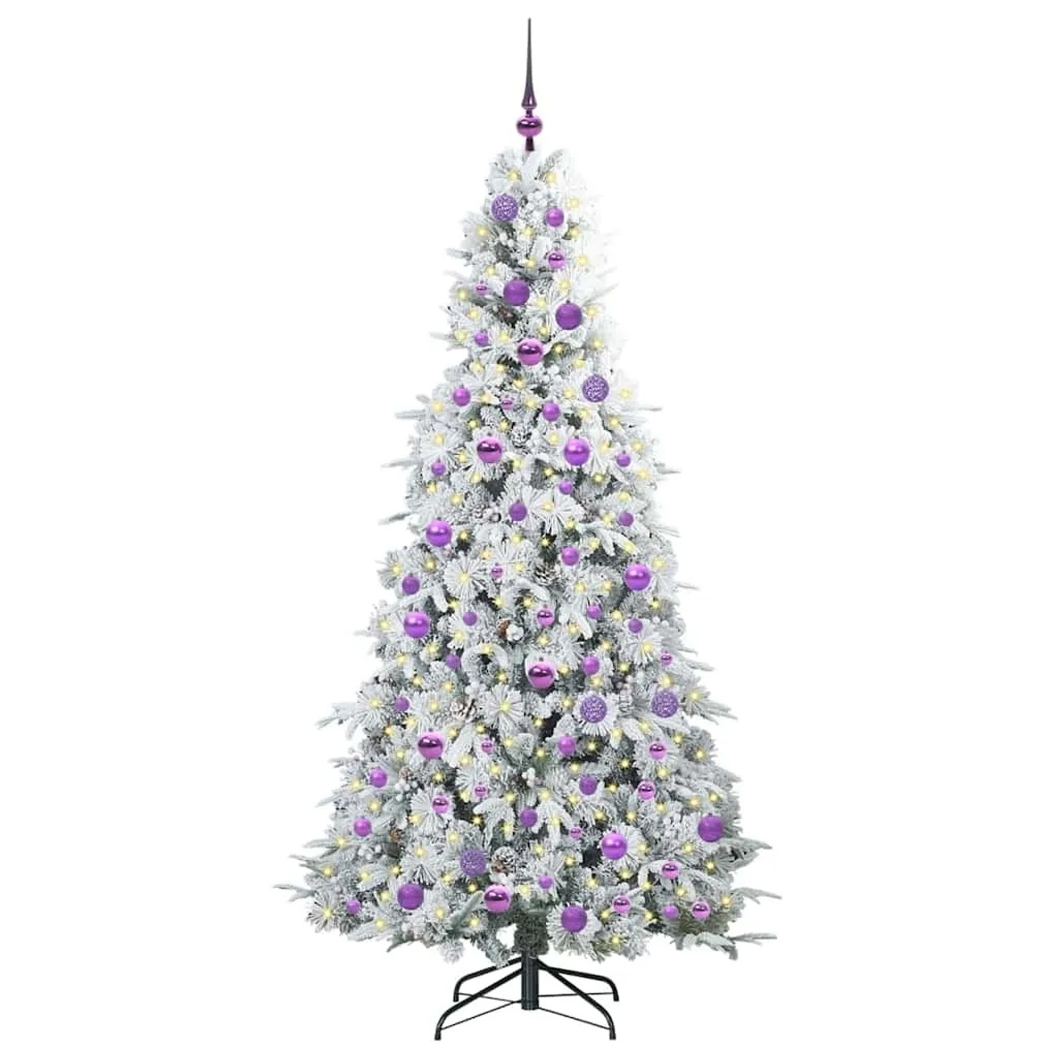 vidaXL Künstlicher Klappbarer Weihnachtsbaum Grün 180 cm PE und PVC 3397490