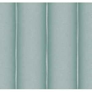 Sanders & Sanders Vliestapete: Dekorative Tapete mit vertikalen Streifen in Grautürkis und feiner Textur.