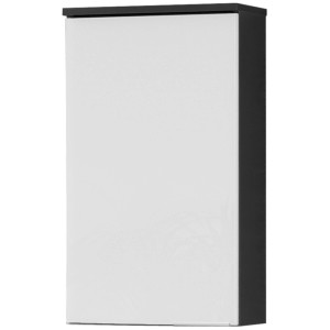 Fackelmann Bad-Hängeschrank Kara, anthrazit/weiß, 40,5 cm breit.