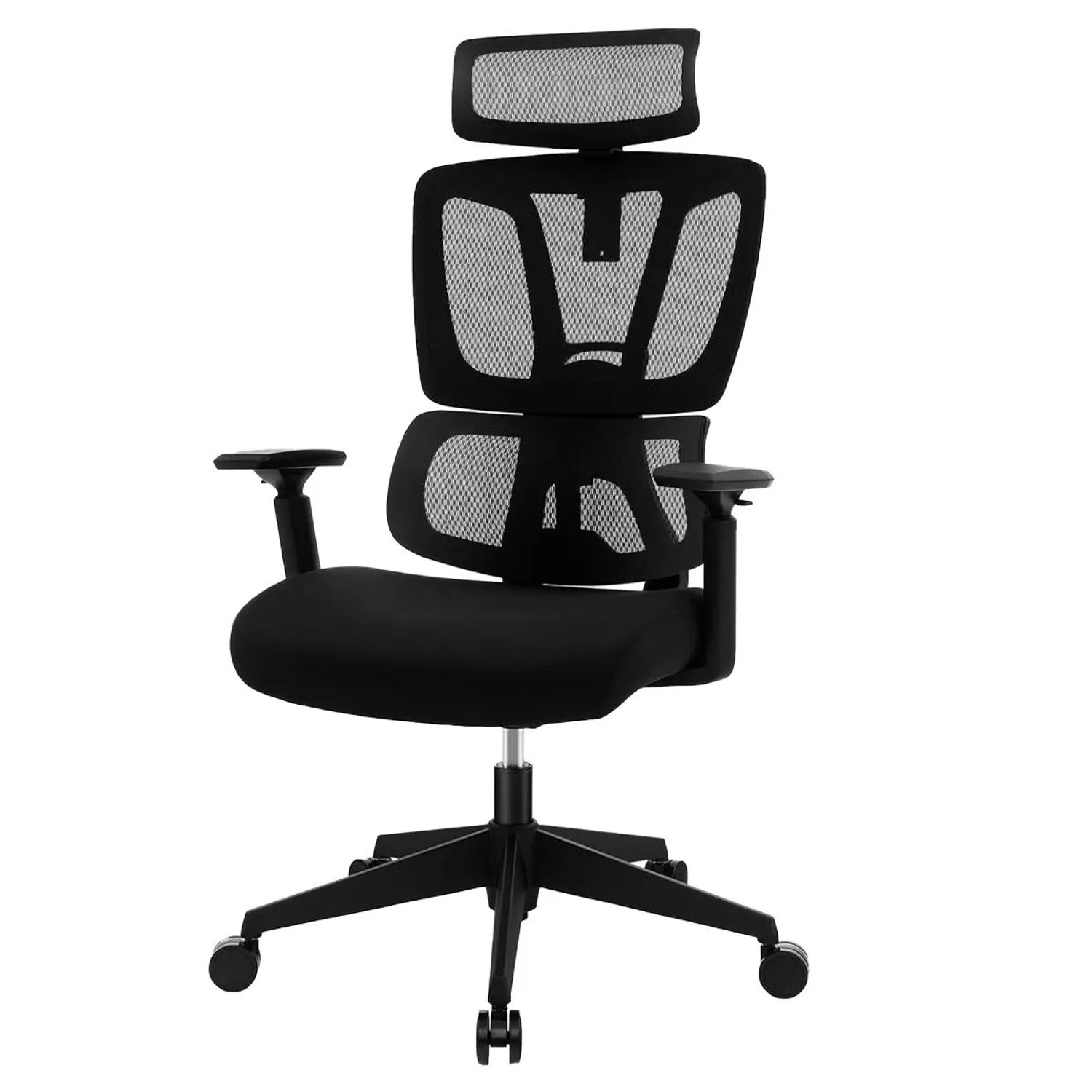 Costway Schreibtischstuhl mit Lordosenstütze Verstellbarer Kopfstütze