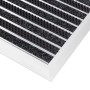 Floordirekt Fußmatte Spectral Aluminium Türmatte Textilfaser Rips/Bürste 54 x 83 cm_2