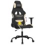 vidaXL Gaming-Stuhl mit Massagefunktion Schwarz und Creme Stoff 345469_7