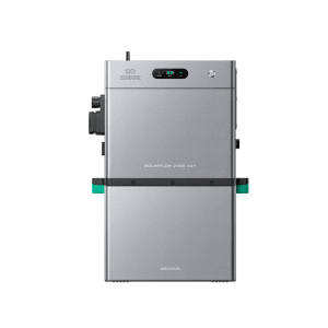ZENDURE SuperCharged SolarFlow 2400 AC Plus mit AB3000L Batterie, silberfarben.