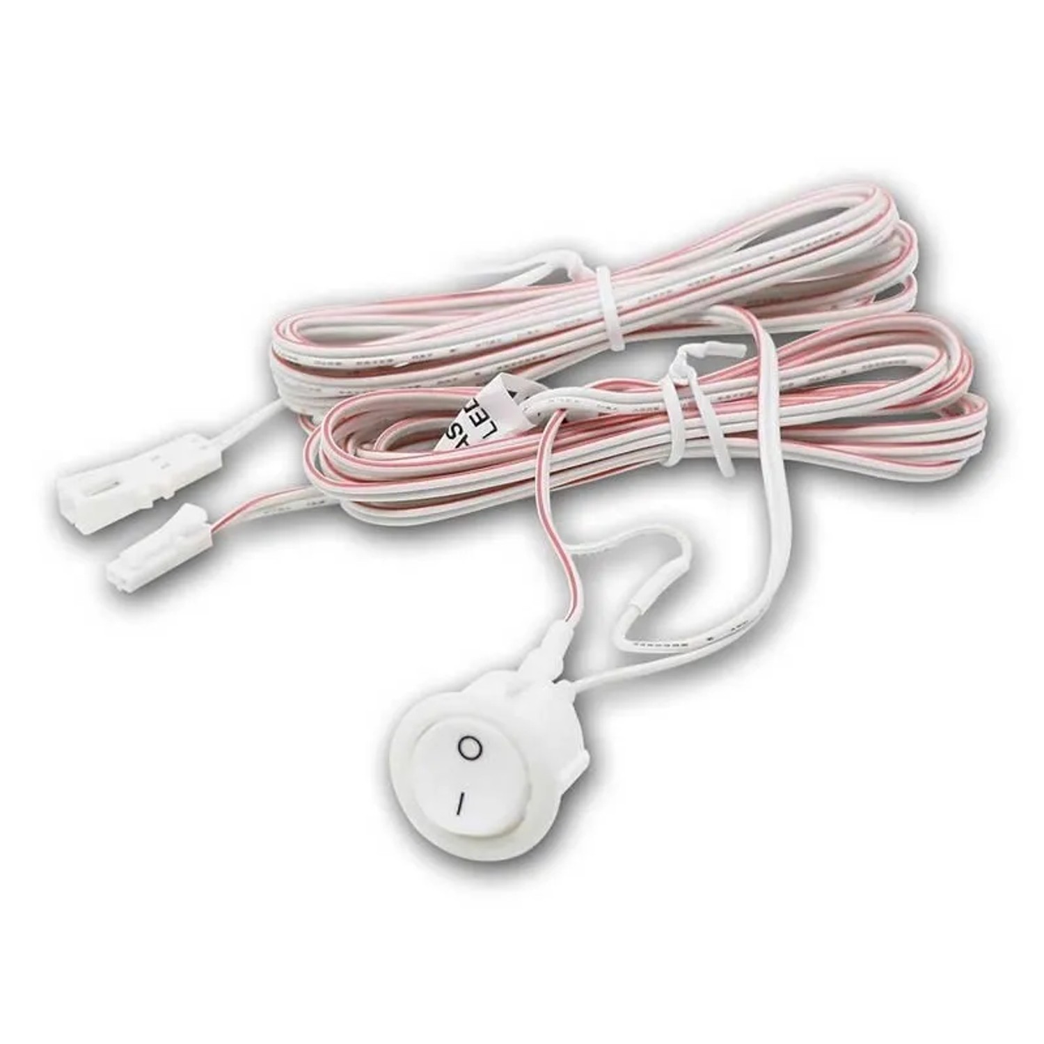 world-trading-net Einbau-Wippschalter Weiß mit Mini-AMP-Steckverbind