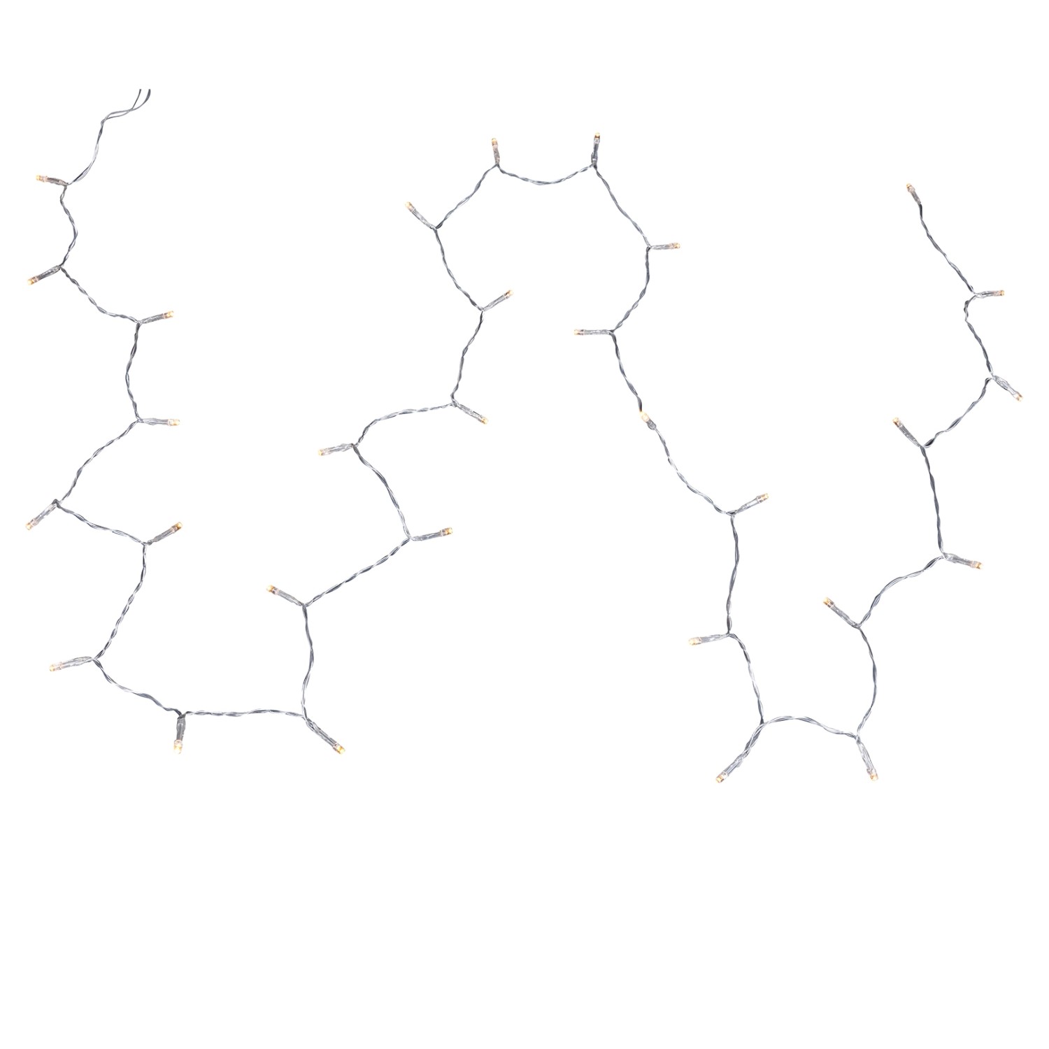 Globo LED-Lichterkette 30 LEDs Metall Silber 290 cm Warmweiß günstig online kaufen