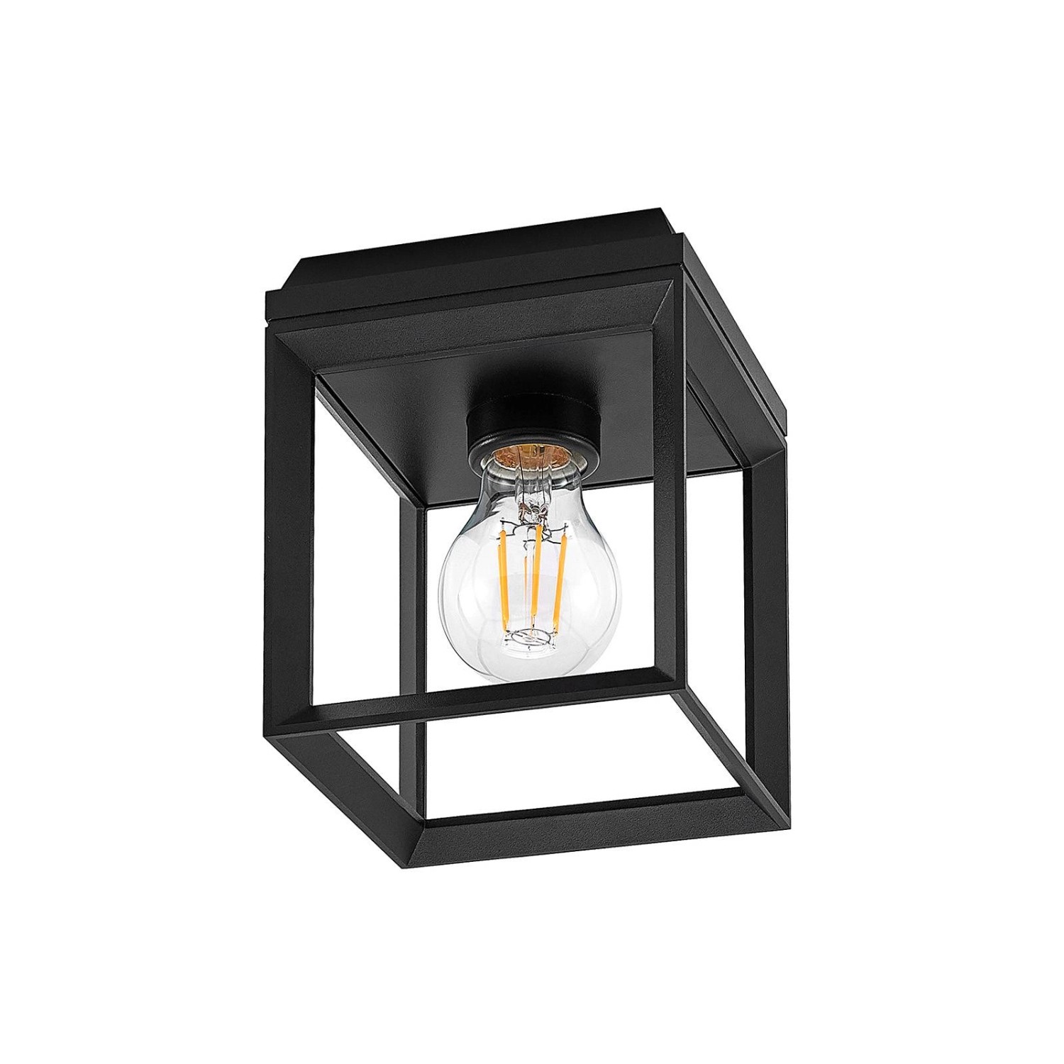 Arcchio Deckenlampe Cayla 9928055 Retro Vintage Antik in Schwarz aus Metall günstig online kaufen