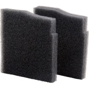 JBL CristalProfi m Filterpads, 2 Stück, für Aquarienfilter. Schwarzer Filterschwamm.