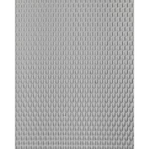 Silbernes 3D Wandpaneel Rattan Optik, glänzend. Wandverkleidung für Innenräume.