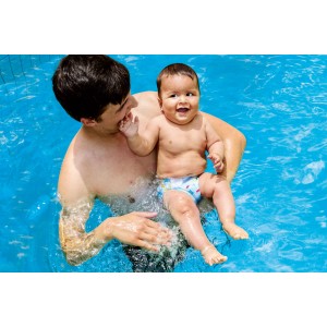 Freds Swim Academy Schwimmwindel Blau Größe 2 (9-16kg)