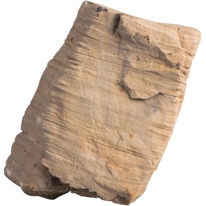 Sera Aquarienstein Rock Desert XXL, ca. 6 kg, hellbeiger Naturstein mit horizontalen Furchen.