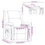 vidaXL Massagesessel Elektrisch Dunkelgrau Samt 3098405_14
