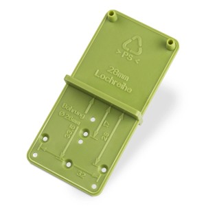 SOTECH Bohrschablone EasyGreen für Topfbohrungen und Lochreihen