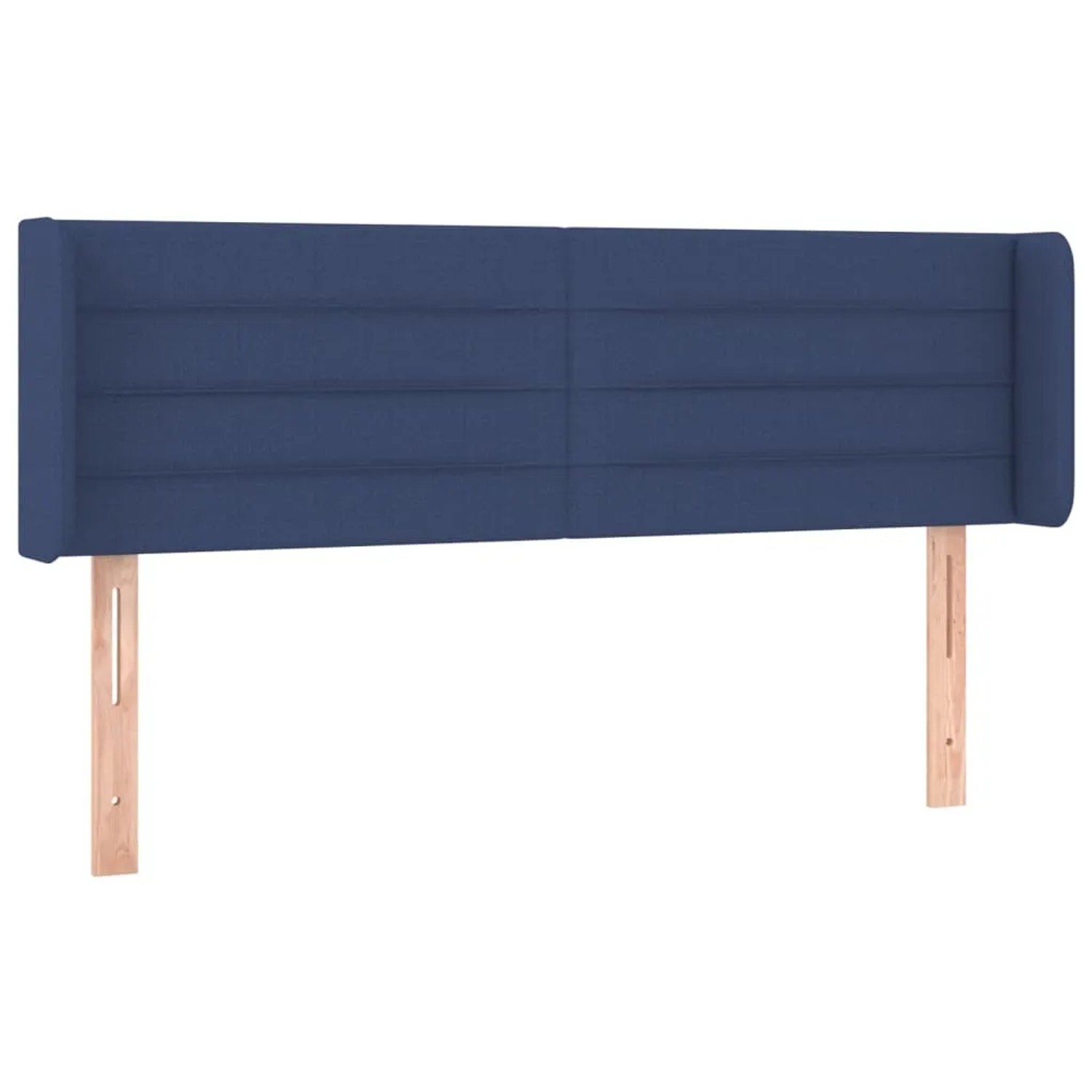 vidaXL LED Kopfteil Blau 147x16x78/88 cm Stoff 3123380