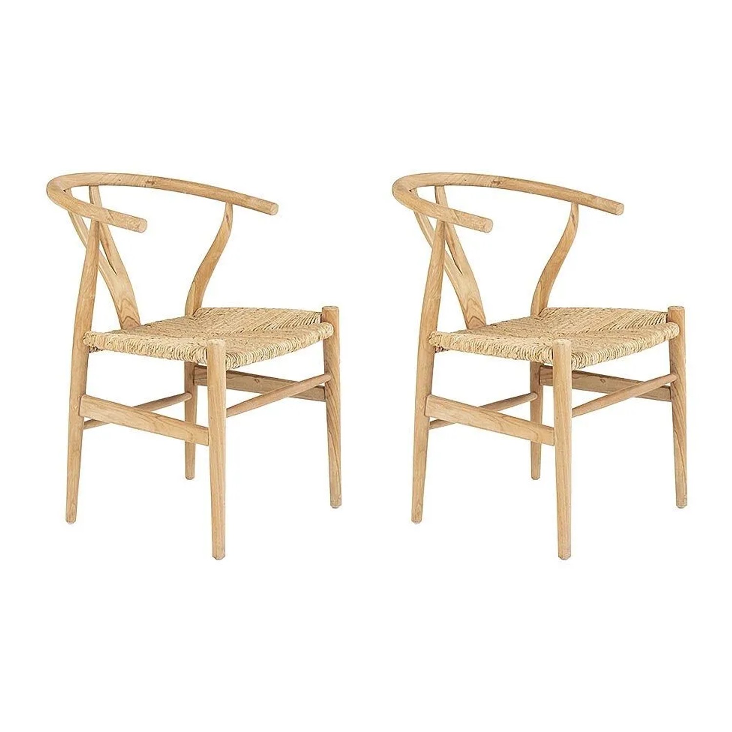 Vente-unique Stuhl Pogiana Naturfarben Hell 53 cm