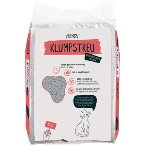 Primox Klumpstreu mit Babypuderduft und Silikat, 12 kg Sack Katzenstreu.
