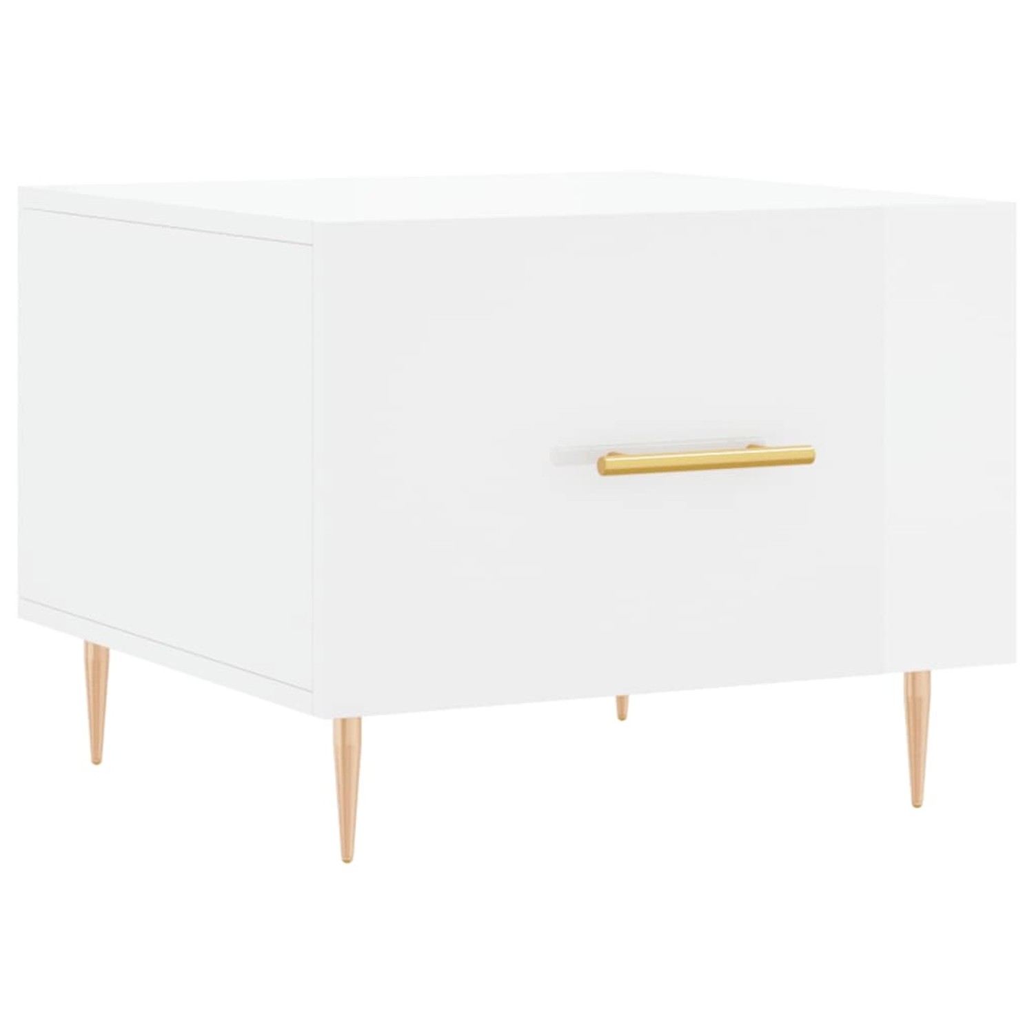 vidaXL Couchtisch Hochglanz-Weiß 50x50x40 cm Holzwerkstoff 829368 günstig online kaufen