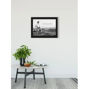 Komar Wandbild Star Wars Zitat (70x50 cm) mit Luke Skywalker in Schwarzweiß.