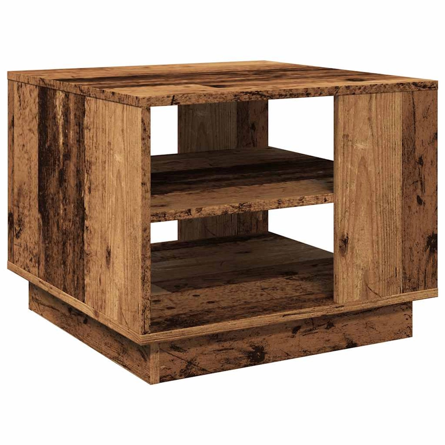 vidaXL Couchtisch Altholz-Optik 55x55x42 cm Holzwerkstoff 856802 günstig online kaufen