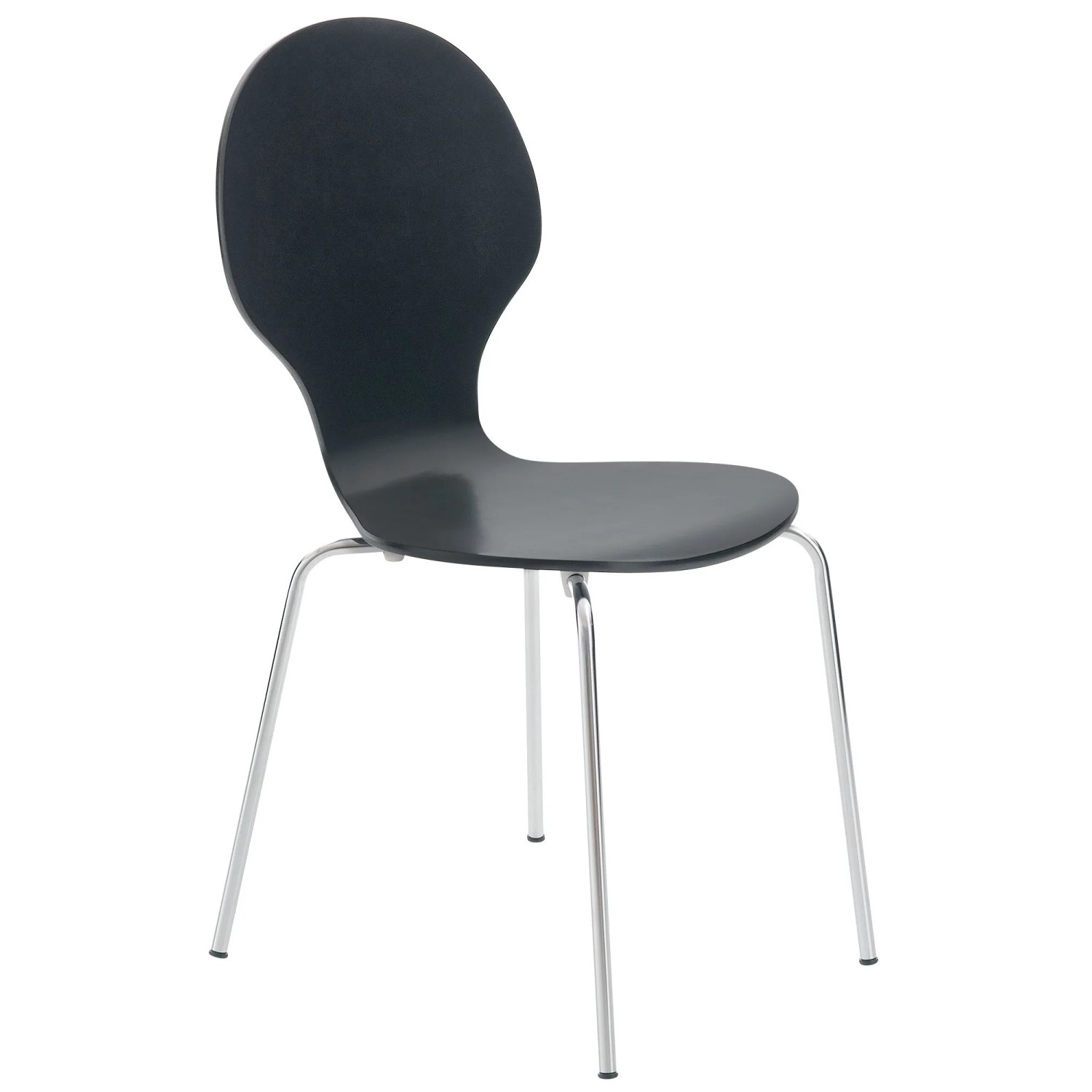 DELUKE Besucherstuhl ATHENS Holz Schwarz 43x45x86cm Konferenzstuhl Wartezim günstig online kaufen