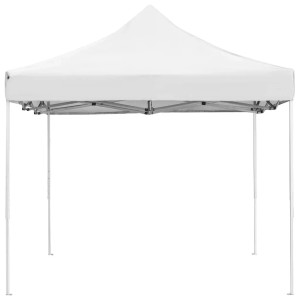 Weißes, faltbares Profi-Partyzelt (4,5x3 m) mit Aluminiumrahmen für Garten & Feiern.