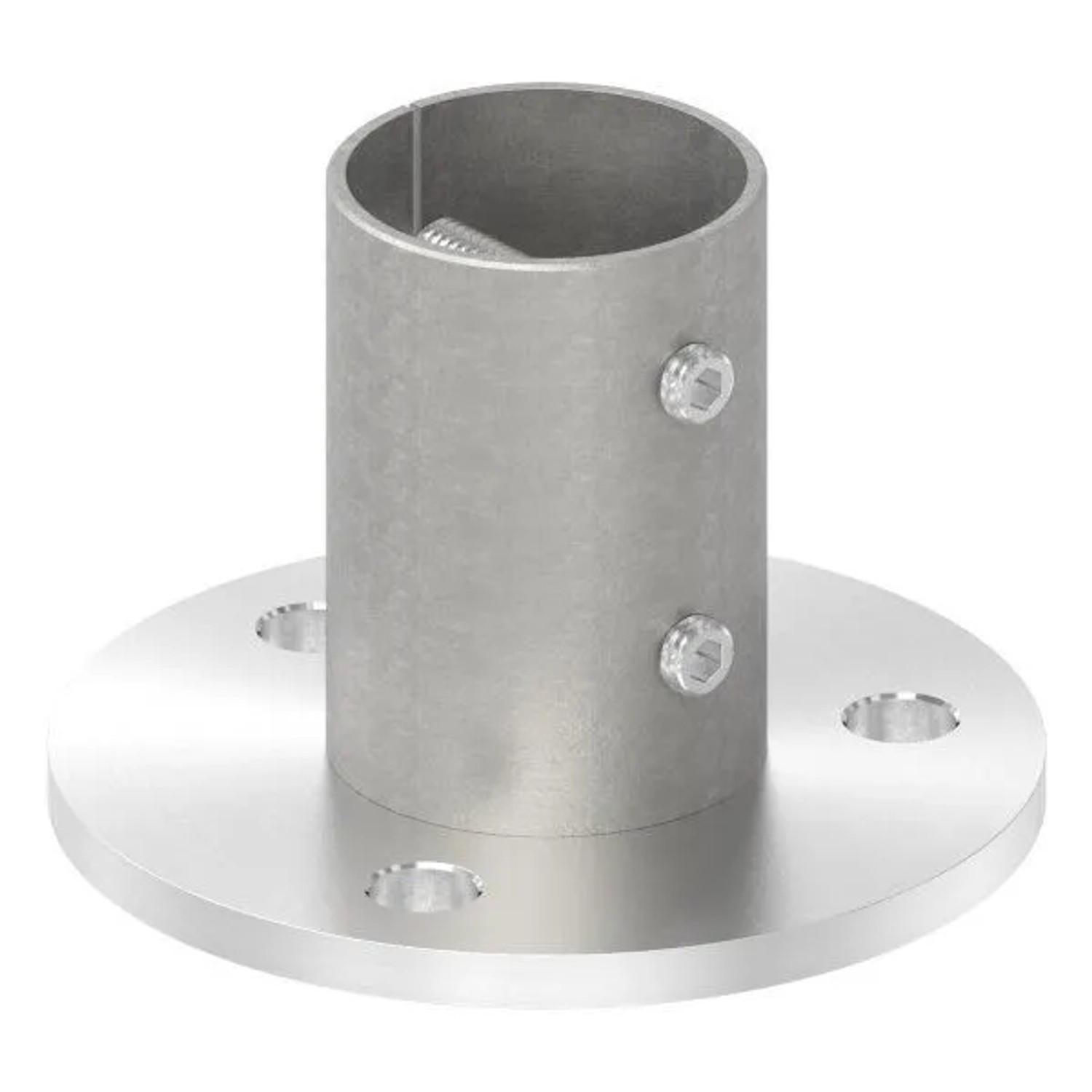FeNau Wand Und Bodenanker Maße Ø 100x6 mm Für Rundrohr Ø 48,3x2,0 mm V2A