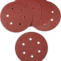 Set LUX Schleifauflagen für Exzenterschleifer, Ø 150 mm, Körnung 180, gelocht, zur Holz- und Metallbearbeitung.